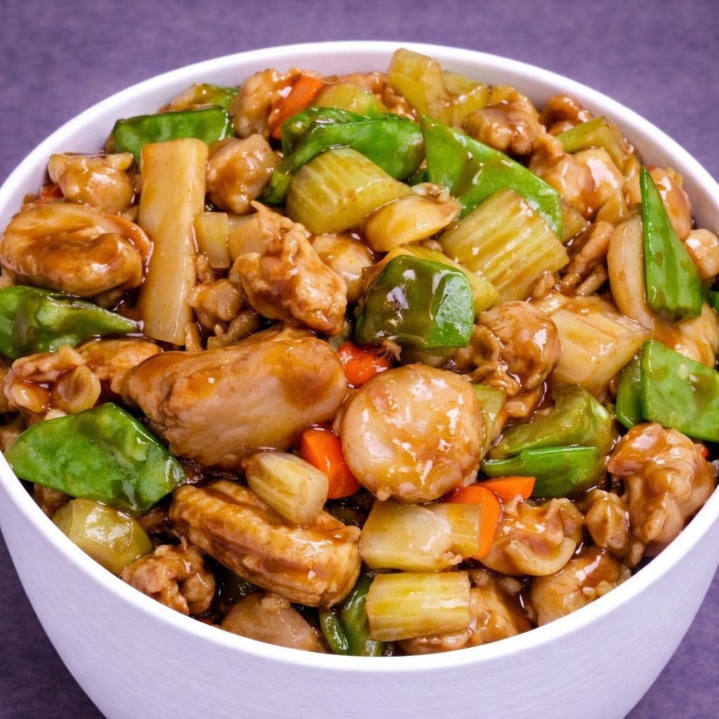 Chicken Almond Ding.
