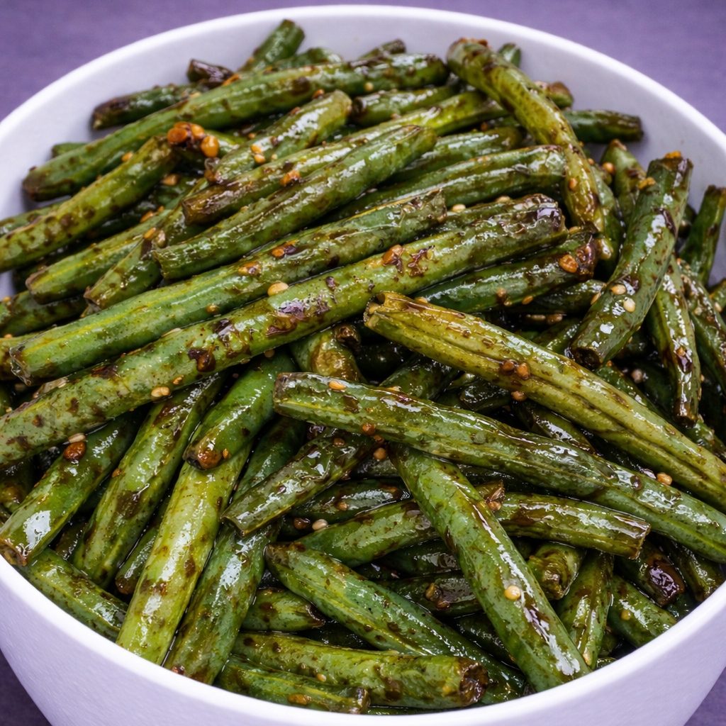 Green Bean Soy Sauce Glaze.